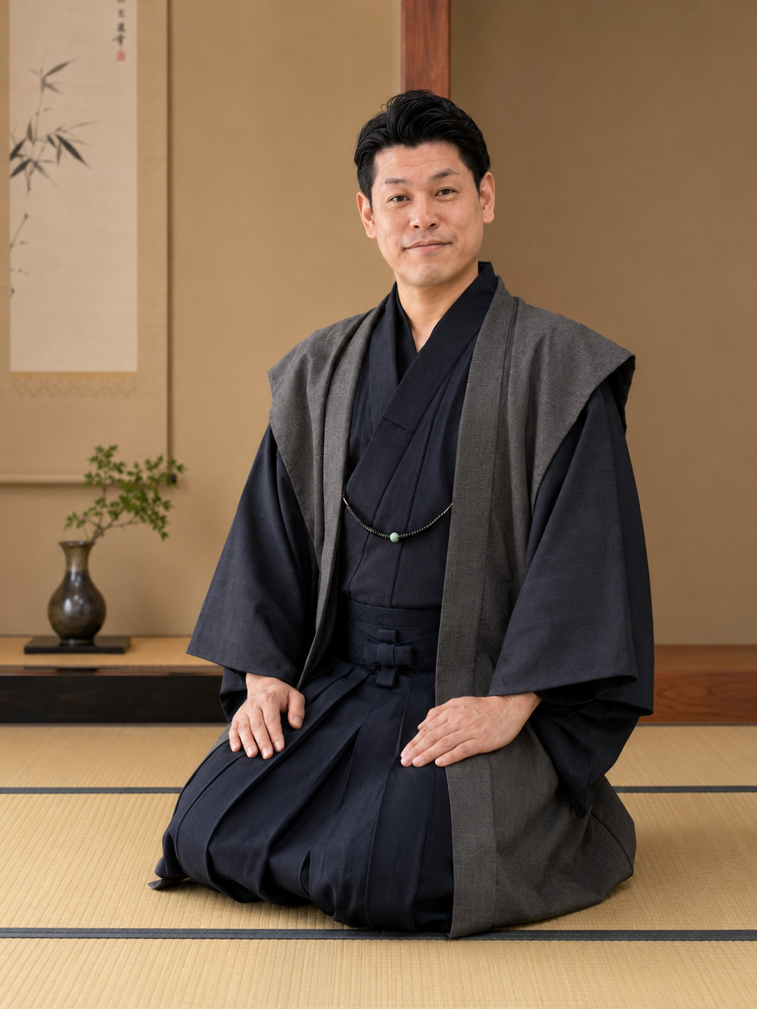 着物屋栄時 坂本洋平の袴着用写真